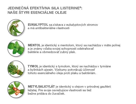 Listerine esencialni oleje